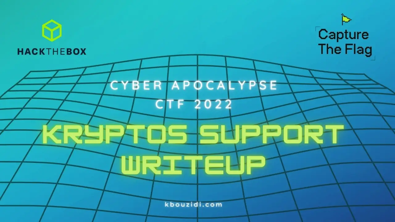 Cyber Apocalypse CTF 2022 - Kryptos Support Writeup